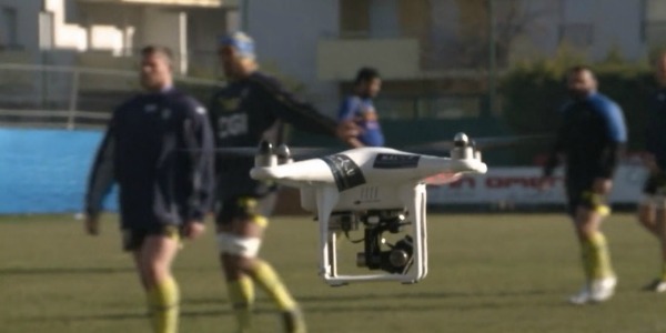 Même dans le rugby, on utilise les drones